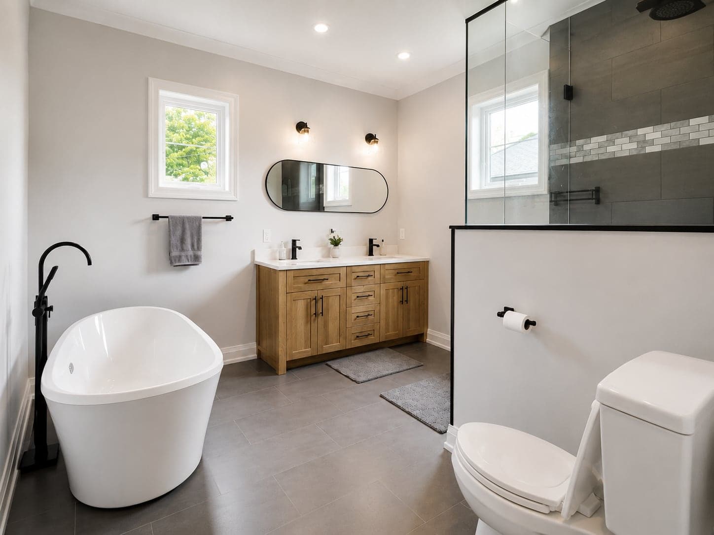 Bathrooms with breathing room