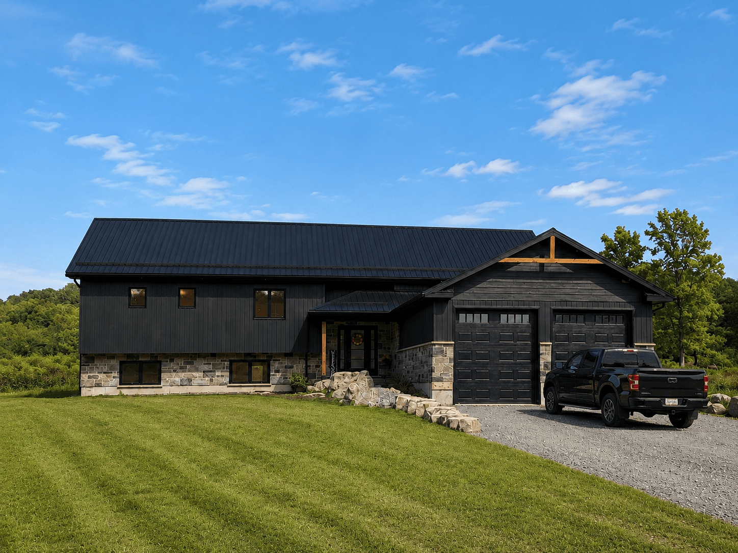 Custom home build after renovation