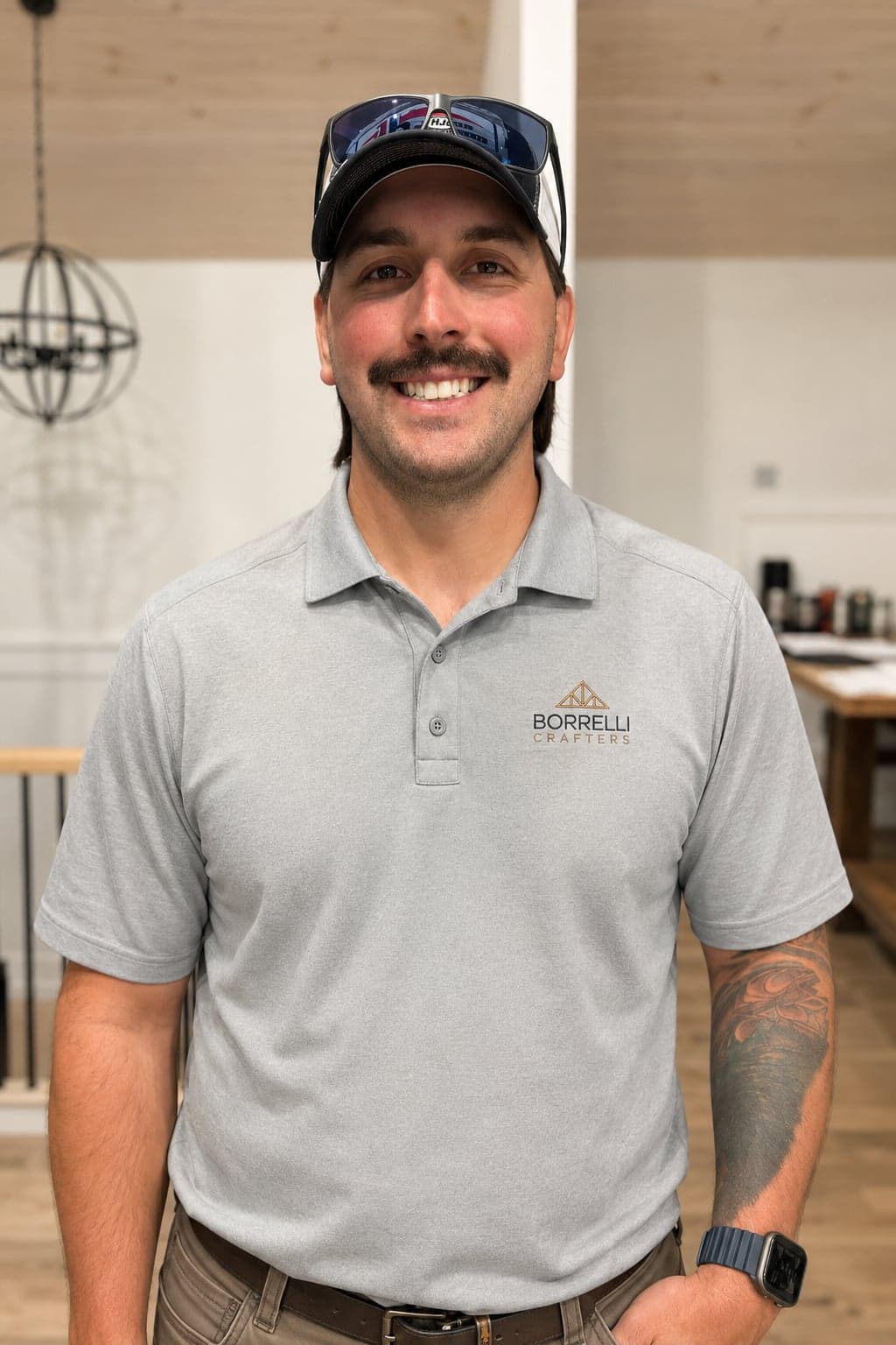 Matt Borrelli smiling in a Borrelli Crafters shirt